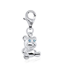 Chubby Bear Silver Charm CH-36